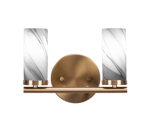 Trinity Two Light Bath Bar in New Age Brass (200|2812-NAB-802B)