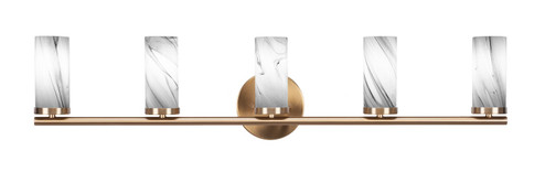 Trinity Five Light Bath Bar in New Age Brass (200|2815-NAB-802B)