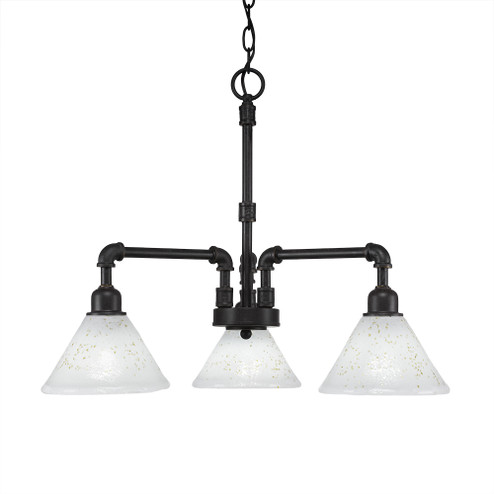 Vintage Three Light Chandelier in Dark Granite (200|283-DG-7145)