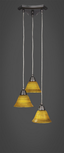 Europa Three Light Mini Pendant in Brushed Nickel (200|28-BN-454)