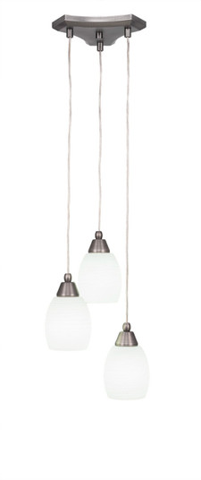 Europa Three Light Multi Light Mini Pendant in Brushed Nickel (200|28-BN-615)