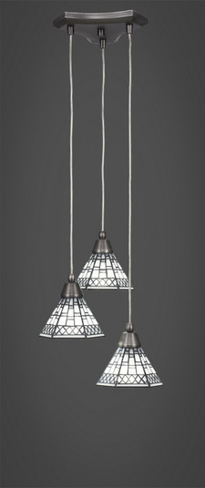 Europa Three Light Mini Pendant in Brushed Nickel (200|28-BN-9105)
