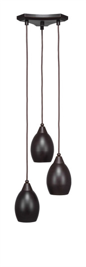 Europa Three Light Cluster Pendalier in Dark Granite (200|28-DG-426)