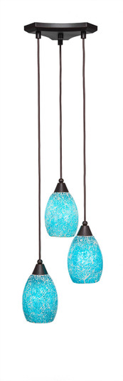 Europa Three Light Cluster Pendalier in Dark Granite (200|28-DG-5055)