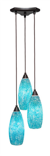 Europa Three Light Cluster Pendalier in Dark Granite (200|28-DG-5065)