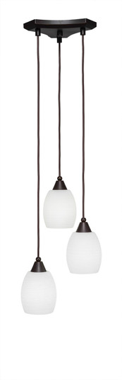 Europa Three Light Cluster Pendalier in Dark Granite (200|28-DG-615)