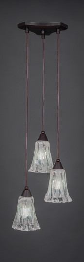 Europa Three Light Multi Light Mini Pendant in Dark Granite (200|28-DG-729)