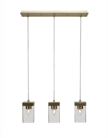 Nouvelle Three Light Mini Pendant in New Age Brass (200|3213-NAB-530)