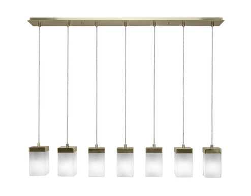 Nouvelle Seven Light Mini Pendant in New Age Brass (200|3217-NAB-531)