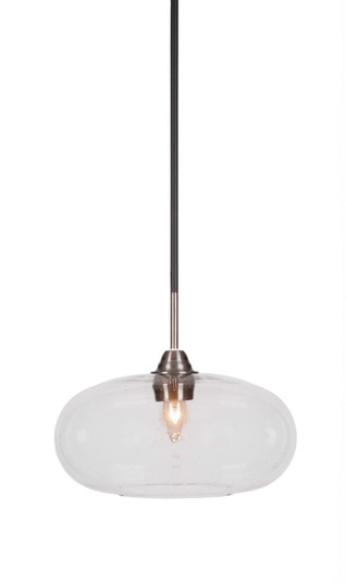 Paramount One Light Pendant in Matte Black & Brushed Nickel (200|3401-MBBN-206)
