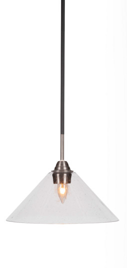 Paramount One Light Pendant in Matte Black & Brushed Nickel (200|3401-MBBN-306)