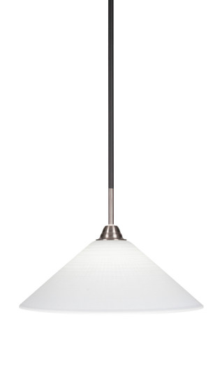Paramount One Light Pendant in Matte Black & Brushed Nickel (200|3401-MBBN-4011)