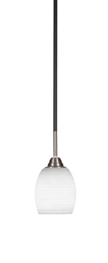 Paramount One Light Mini Pendant in Matte Black & Brushed Nickel (200|3401-MBBN-4021)