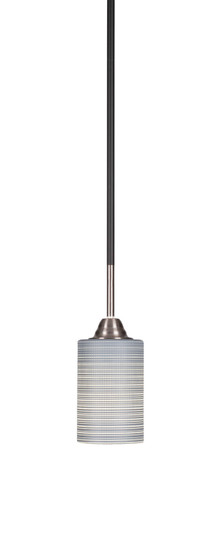 Paramount One Light Mini Pendant in Matte Black & Brushed Nickel (200|3401-MBBN-4062)