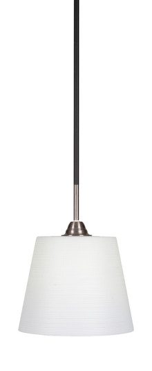 Paramount One Light Mini Pendant in Matte Black & Brushed Nickel (200|3401-MBBN-4081)
