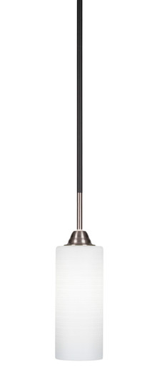 Paramount One Light Mini Pendant in Matte Black & Brushed Nickel (200|3401-MBBN-4091)