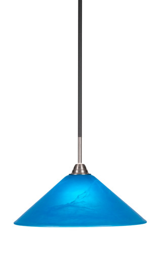 Paramount One Light Pendant in Matte Black & Brushed Nickel (200|3401-MBBN-415)