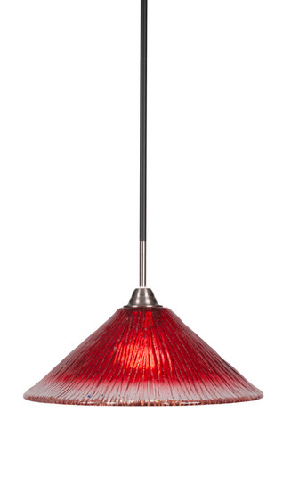Paramount One Light Pendant in Matte Black & Brushed Nickel (200|3401-MBBN-716)