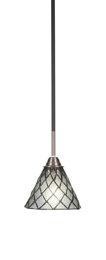 Paramount One Light Mini Pendant in Matte Black & Brushed Nickel (200|3401-MBBN-9185)