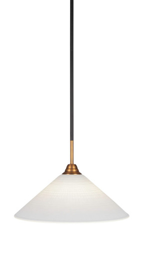 Paramount One Light Pendant in Matte Black & Brass (200|3401-MBBR-4011)