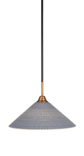 Paramount One Light Pendant in Matte Black & Brass (200|3401-MBBR-4012)