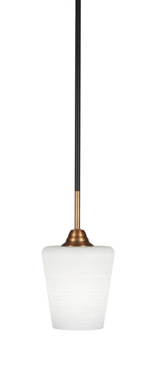 Paramount One Light Mini Pendant in Matte Black & Brass (200|3401-MBBR-4031)