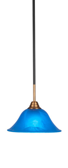 Paramount One Light Mini Pendant in Matte Black & Brass (200|3401-MBBR-435)