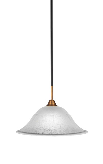 Paramount One Light Pendant in Matte Black & Brass (200|3401-MBBR-53615)