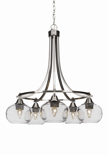 Paramount Five Light Chandelier in Brushed Nickel (200|3415-BN-202)