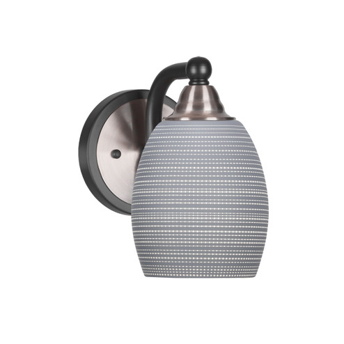 Paramount One Light Wall Sconce in Matte Black & Brushed Nickel (200|3421-MBBN-4022)