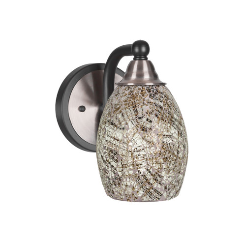 Paramount One Light Wall Sconce in Matte Black & Brushed Nickel (200|3421-MBBN-5054)