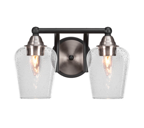 Paramount Two Light Bath Bar in Matte Black & Brushed Nickel (200|3422-MBBN-210)