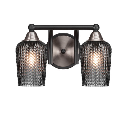 Paramount Two Light Bath Bar in Matte Black & Brushed Nickel (200|3422-MBBN-4252)