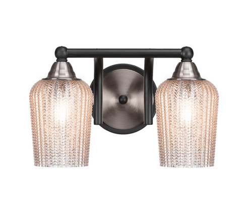 Paramount Two Light Bath Bar in Matte Black & Brushed Nickel (200|3422-MBBN-4253)