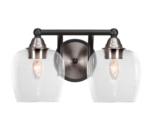 Paramount Two Light Bath Bar in Matte Black & Brushed Nickel (200|3422-MBBN-4810)