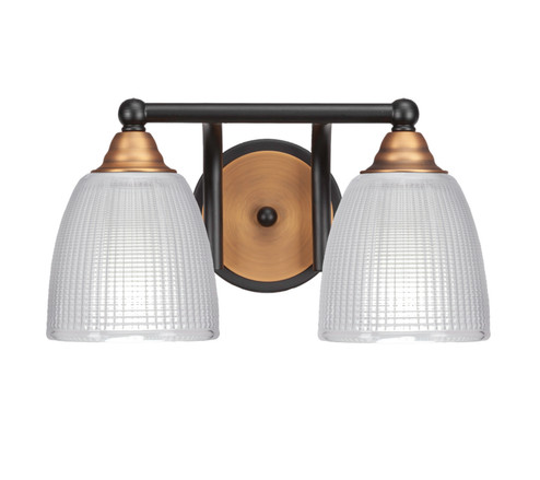 Paramount Two Light Bath Bar in Matte Black & Brass (200|3422-MBBR-500)