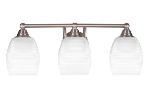Paramount Three Light Bath Bar in Brushed Nickel (200|3423-BN-4021)