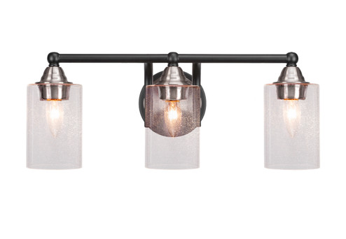 Paramount Three Light Bath Bar in Matte Black & Brushed Nickel (200|3423-MBBN-300)