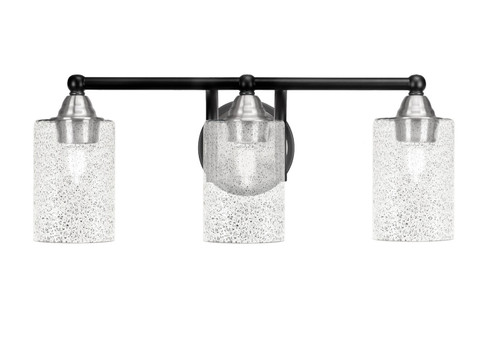 Paramount Three Light Bath Bar in Matte Black & Brushed Nickel (200|3423-MBBN-3002)