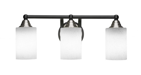 Paramount Three Light Bath Bar in Matte Black & Brushed Nickel (200|3423-MBBN-310)