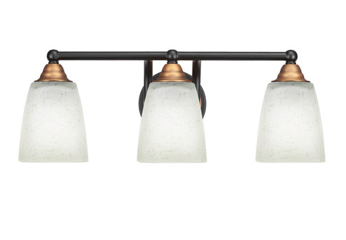 Paramount Three Light Bath Bar in Matte Black & Brass (200|3423-MBBR-460)