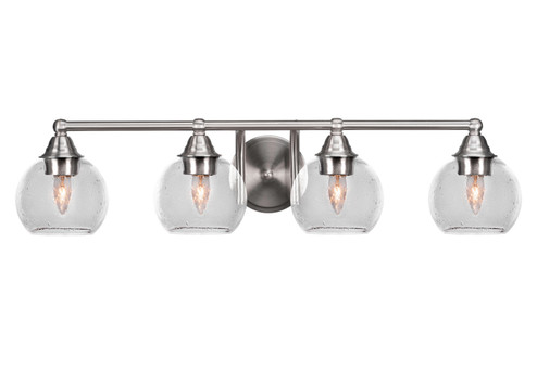 Paramount Four Light Bath Bar in Brushed Nickel (200|3424-BN-4100) Paramount Four Light Bath Bar in Brushed Nickel (200|3424-BN-4100)