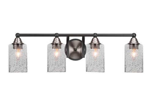Paramount Four Light Bath Bar in Matte Black & Brushed Nickel (200|3424-MBBN-3002)