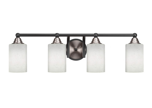 Paramount Four Light Bath Bar in Matte Black & Brushed Nickel (200|3424-MBBN-310)