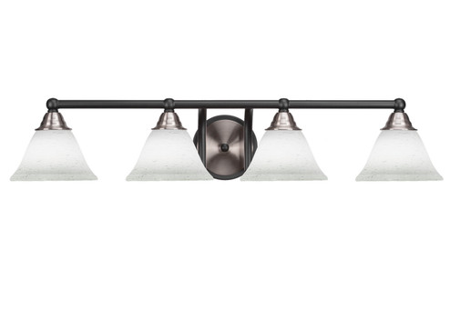 Paramount Four Light Bath Bar in Matte Black & Brushed Nickel (200|3424-MBBN-311)