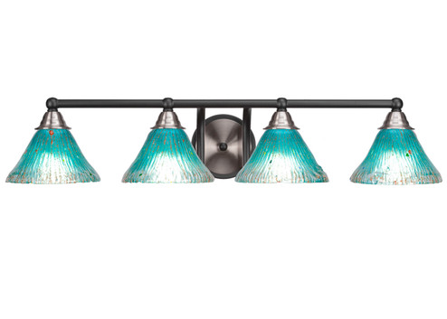 Paramount Four Light Bath Bar in Matte Black & Brushed Nickel (200|3424-MBBN-458)
