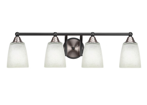 Paramount Four Light Bath Bar in Matte Black & Brushed Nickel (200|3424-MBBN-460)
