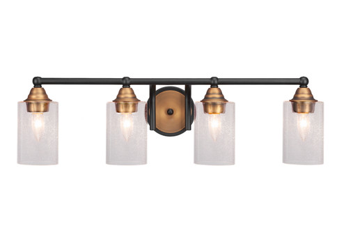 Paramount Four Light Bath Bar in Matte Black & Brass (200|3424-MBBR-300)