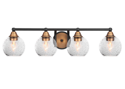 Paramount Four Light Bath Bar in Matte Black & Brass (200|3424-MBBR-4102)