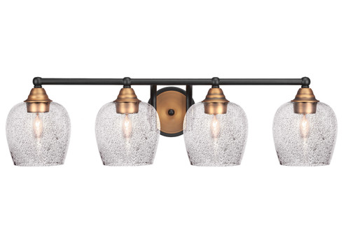 Paramount Four Light Bath Bar in Matte Black & Brass (200|3424-MBBR-4812)